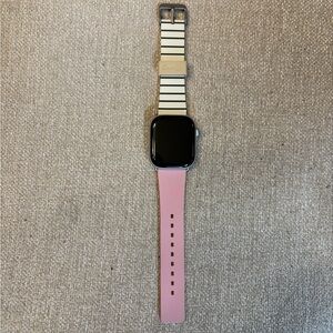 Casetify Pink and White Smartwatch Band